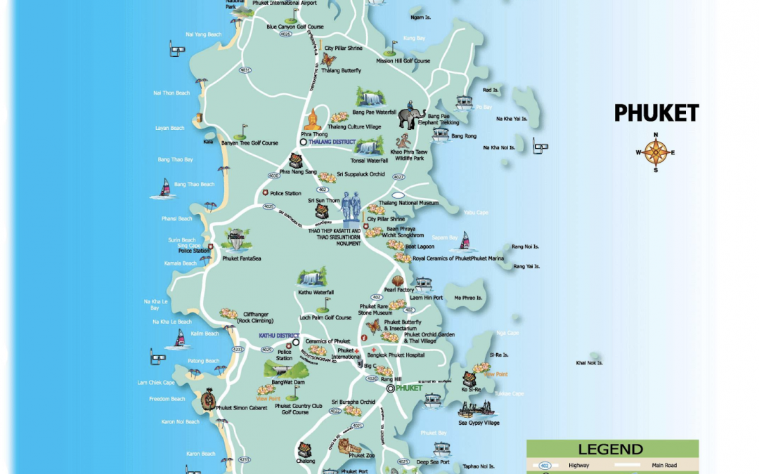 Пляж карта описание. Карта острова Пхукет с отелями. Пхукет на карте Тайланда. Остров Пхукет на карте. Достопримечательности Пхукета на карте.